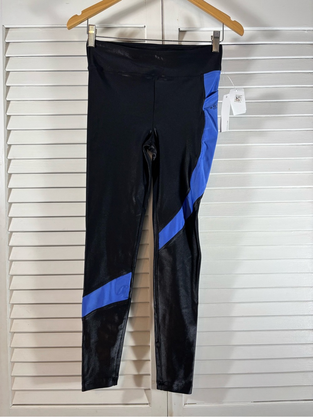 Koral Women’s Pista Infinity High Rise Leggings Medium Black Bel Air Blue - Picture 2 of 11